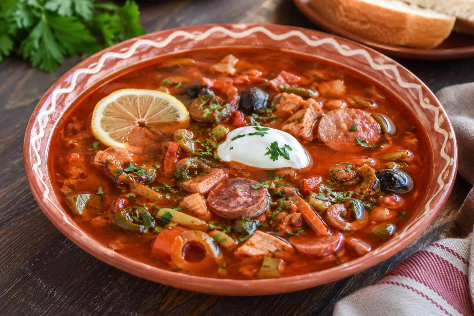 Солянка сборная мясная